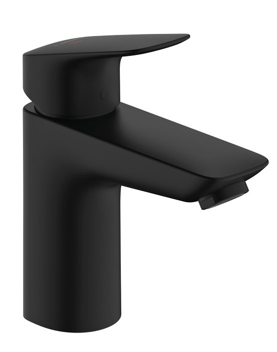 Mitigeur de lavabo Hansgrohe Logis 100 CoolStart avec tirette et vidage en noir mat (avec brisure) — Réf. HAN017