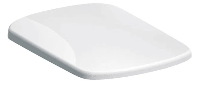 Abattant WC Geberit Selnova Square à abaissement standard (avec une petite fissure du côté de la charnière) — Réf. GEB002