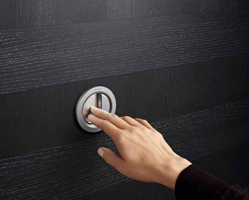 Commande de WC Geberit à déclenchement pneumatique du rinçage double touche — Réf. GEB019