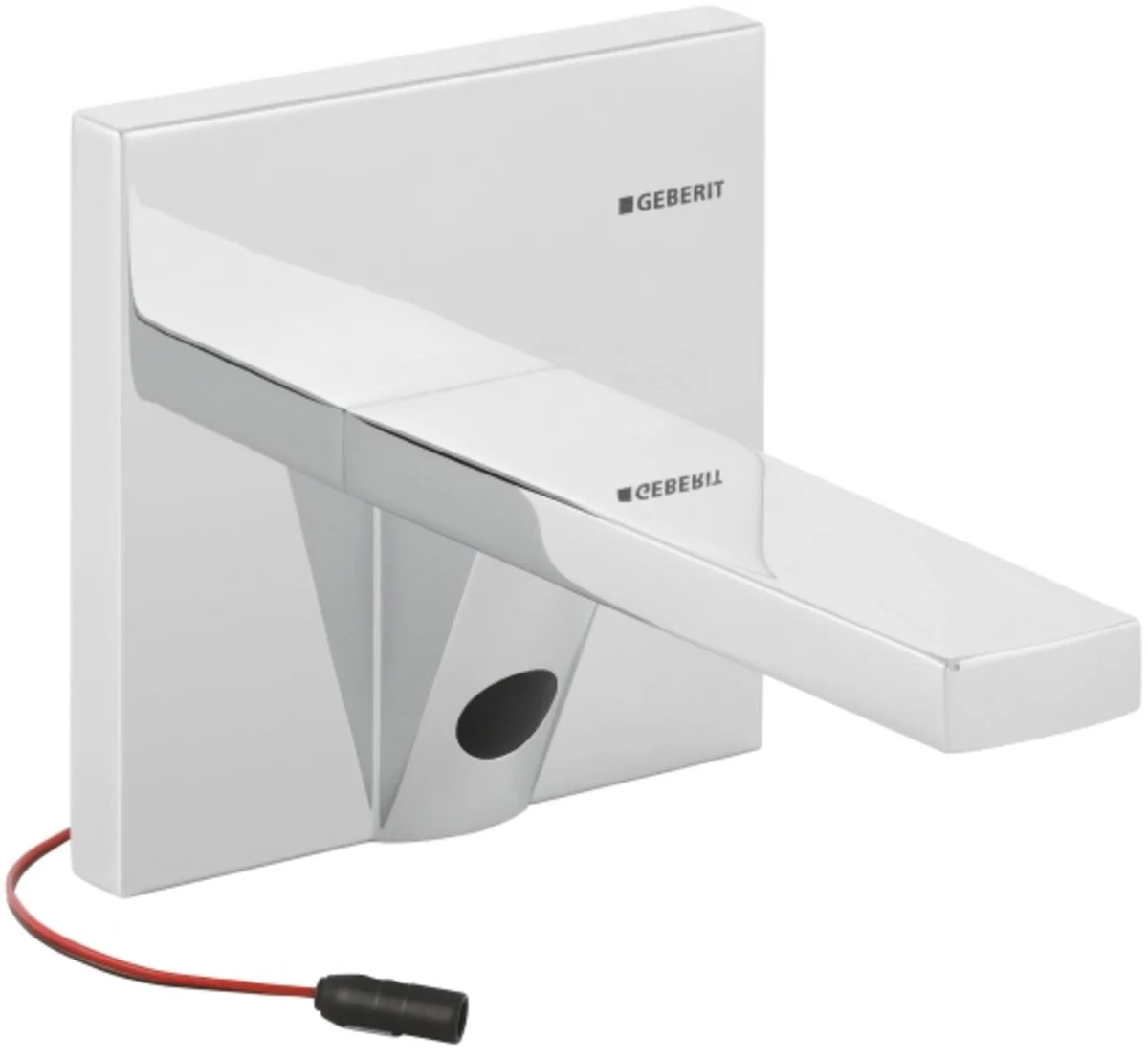 Robinet électronique Geberit pour lavabo avec accessoires et transformateur — Réf. GEB044