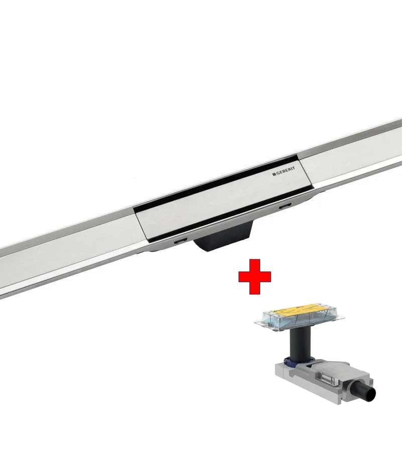 Pack complet : Kit d'encastrement avec set de finition Geberit CleanLine20 - Longueur 60 cm — Réf. GEB032