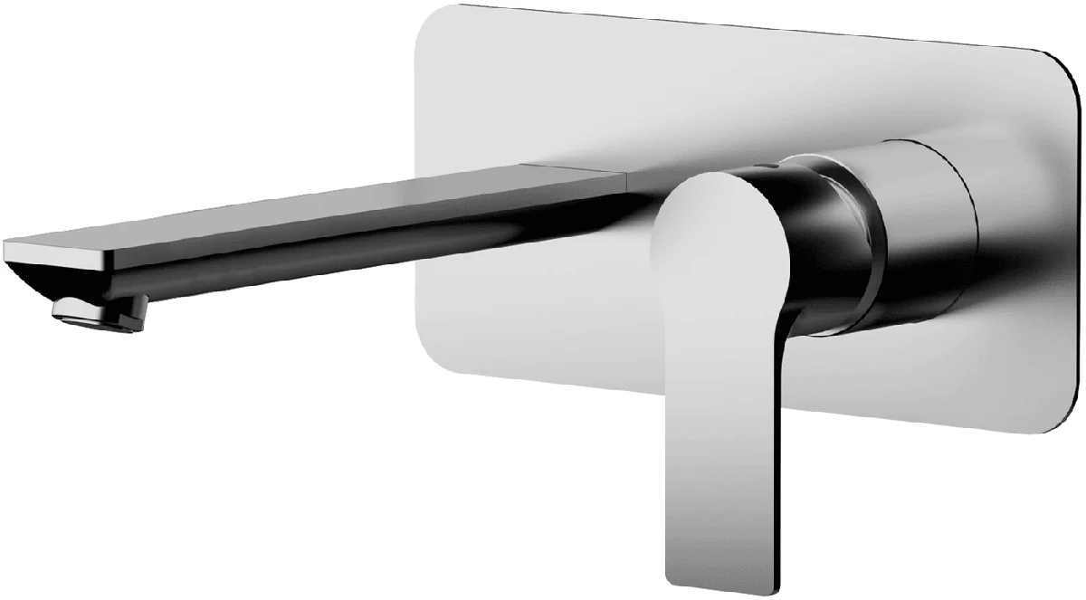 Mitigeur de lavabo encastré avec plaque horizontale Remer — Réf. REM010