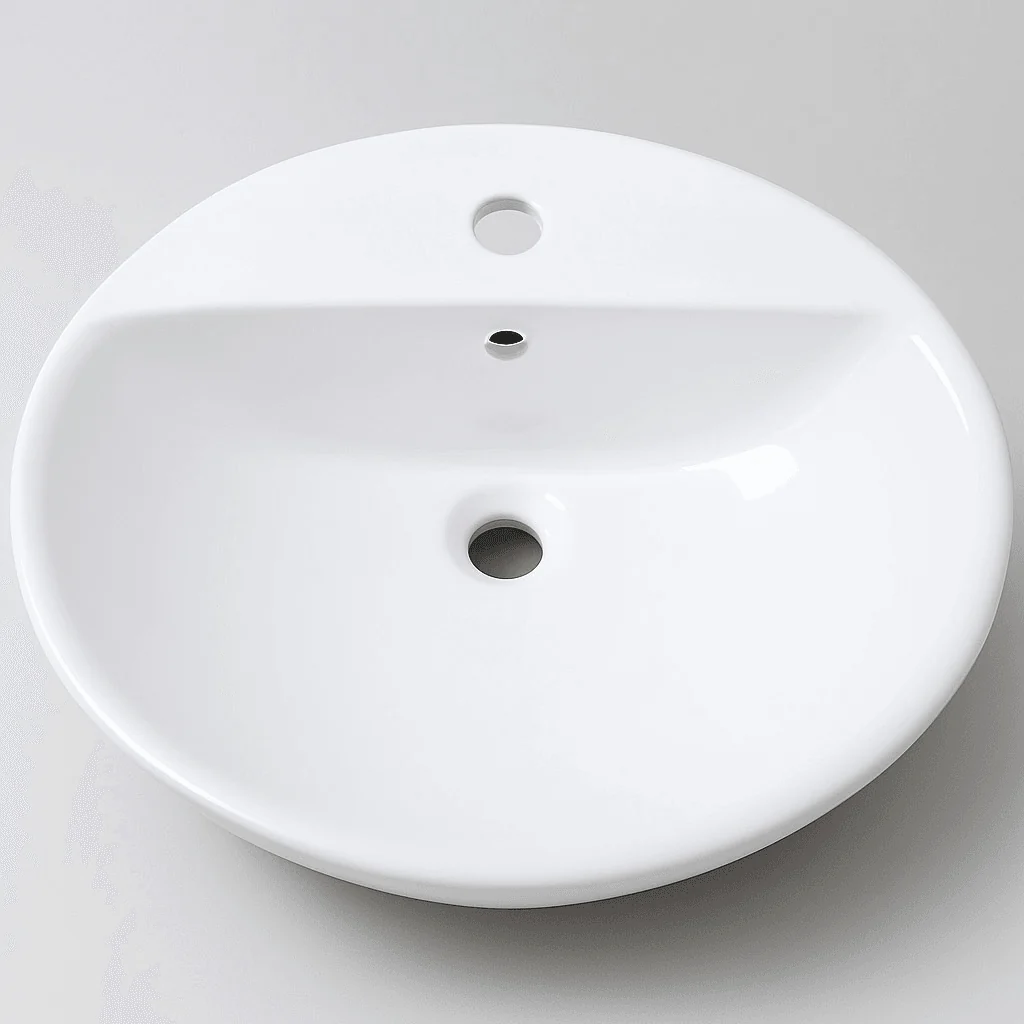 Lavabo à encastrer Geberit Abalona 55 cm (avec une petite piqûre apparente) — Réf. GEB024