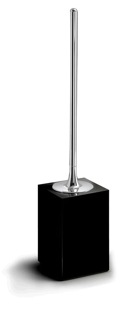 Porte-balai à poser de WC Sofia noir mat (avec des rayures apparentes) — Réf. DST012