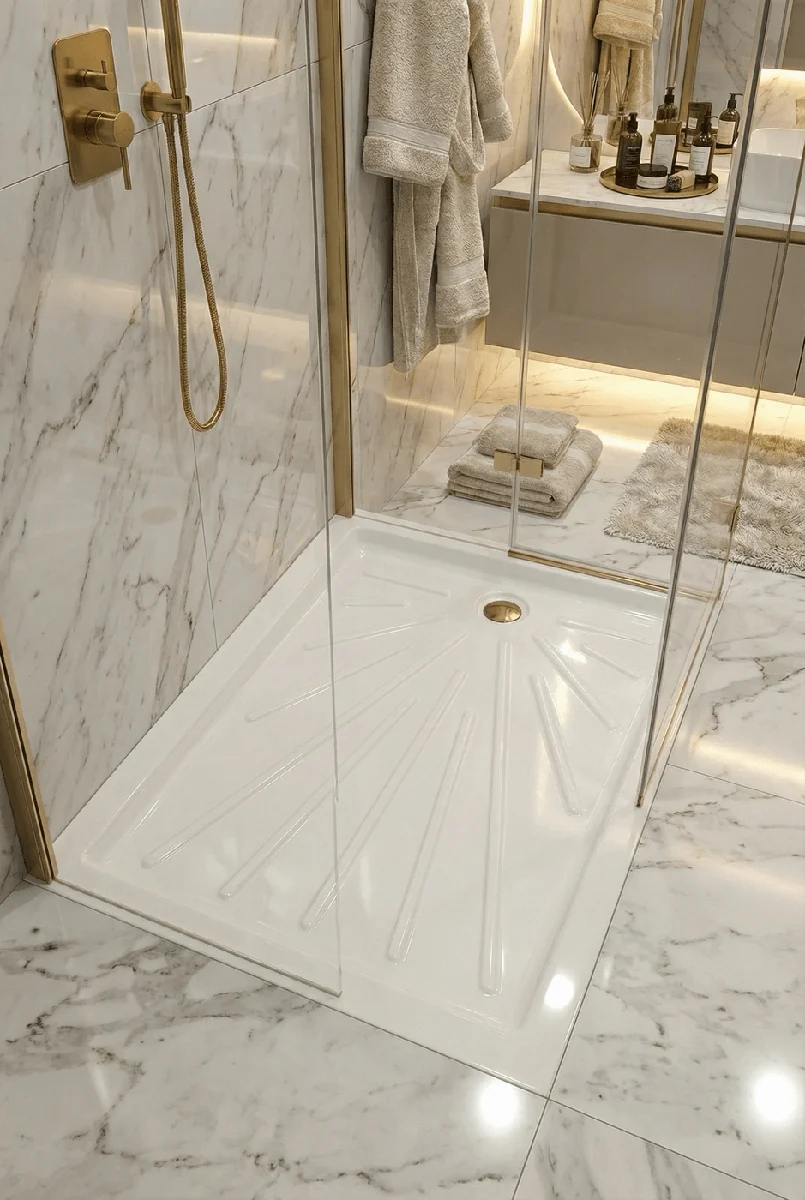 Receveur Extensio 120 x 80 cm sans vidage — Réf. DST058