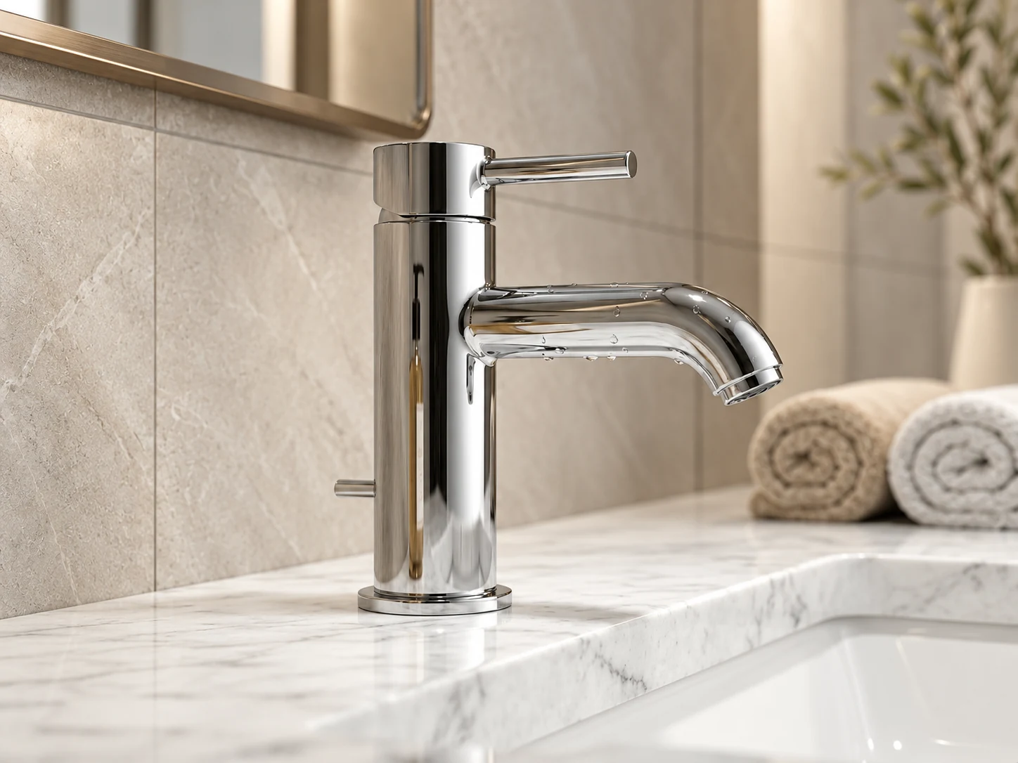 Mitigeur de lavabo monotrou Delepine / Collection GAO — Réf. DEL005