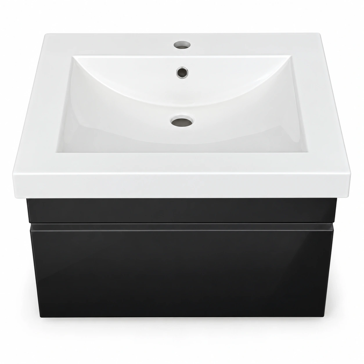 Plan-vasque Spazio 60 cm avec meuble et miroir — Réf. DST127