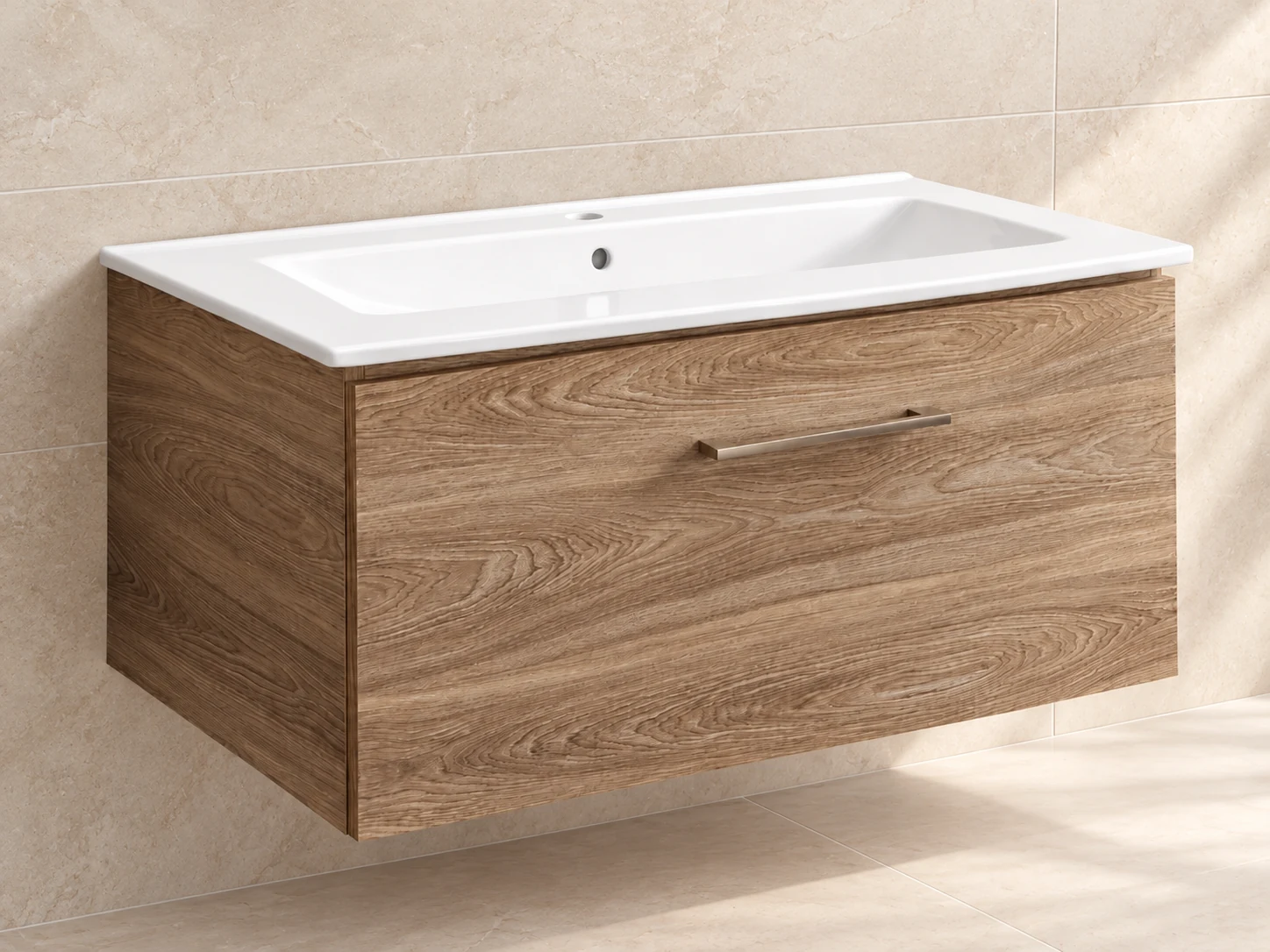Plan-vasque Lido 92 cm avec meuble (sans mitigeur de lavabo) — Réf. DST134