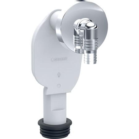 Siphon à encastrer Geberit pour lave-linge et lave-vaisselle — chromé brillant · Ø 40 mm — Réf. GEB012