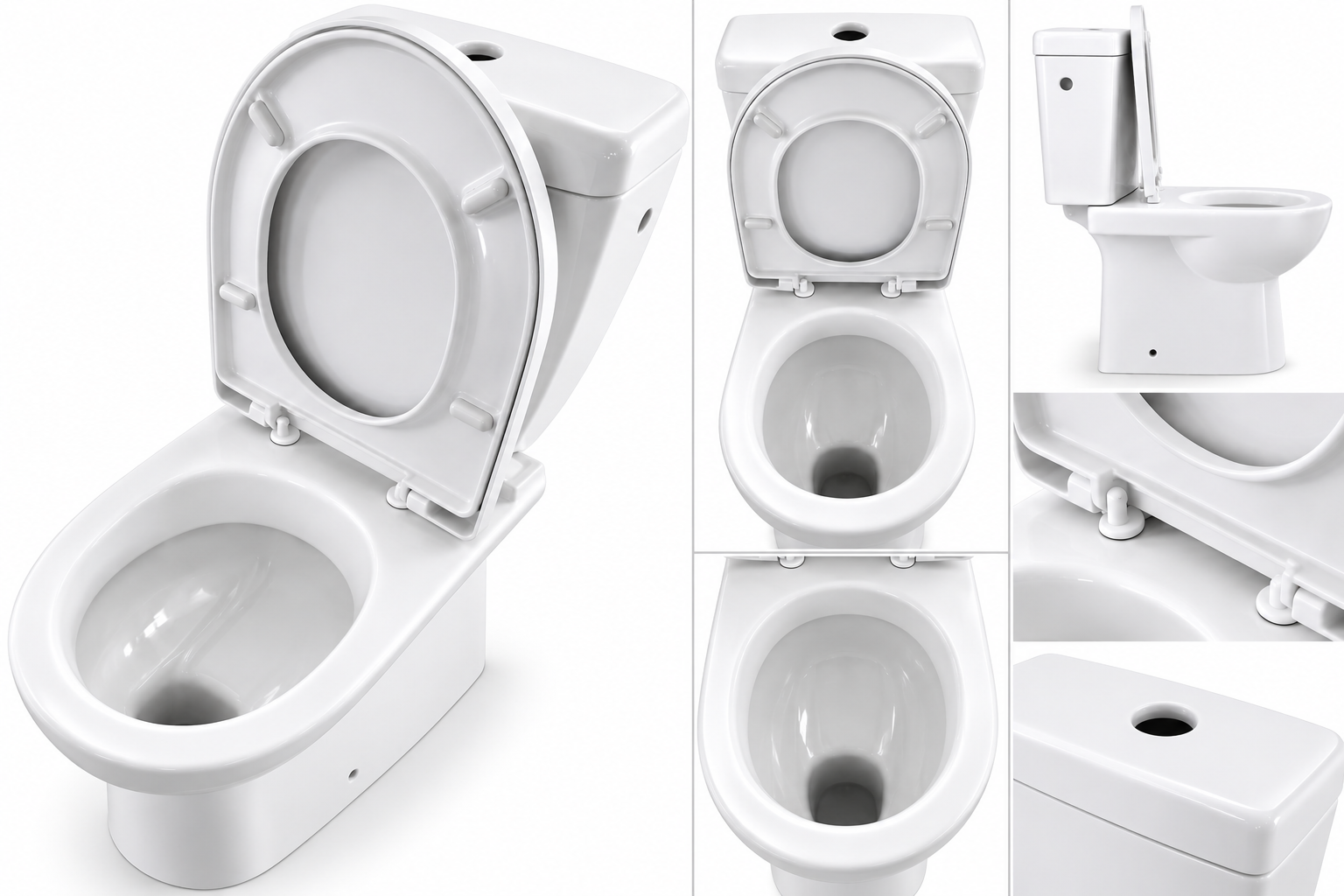 Cuvette Laufen à fond plat avec réservoir compatible Ideal Standard et abattant Termanova / Collection Pro — Réf. LAU004
