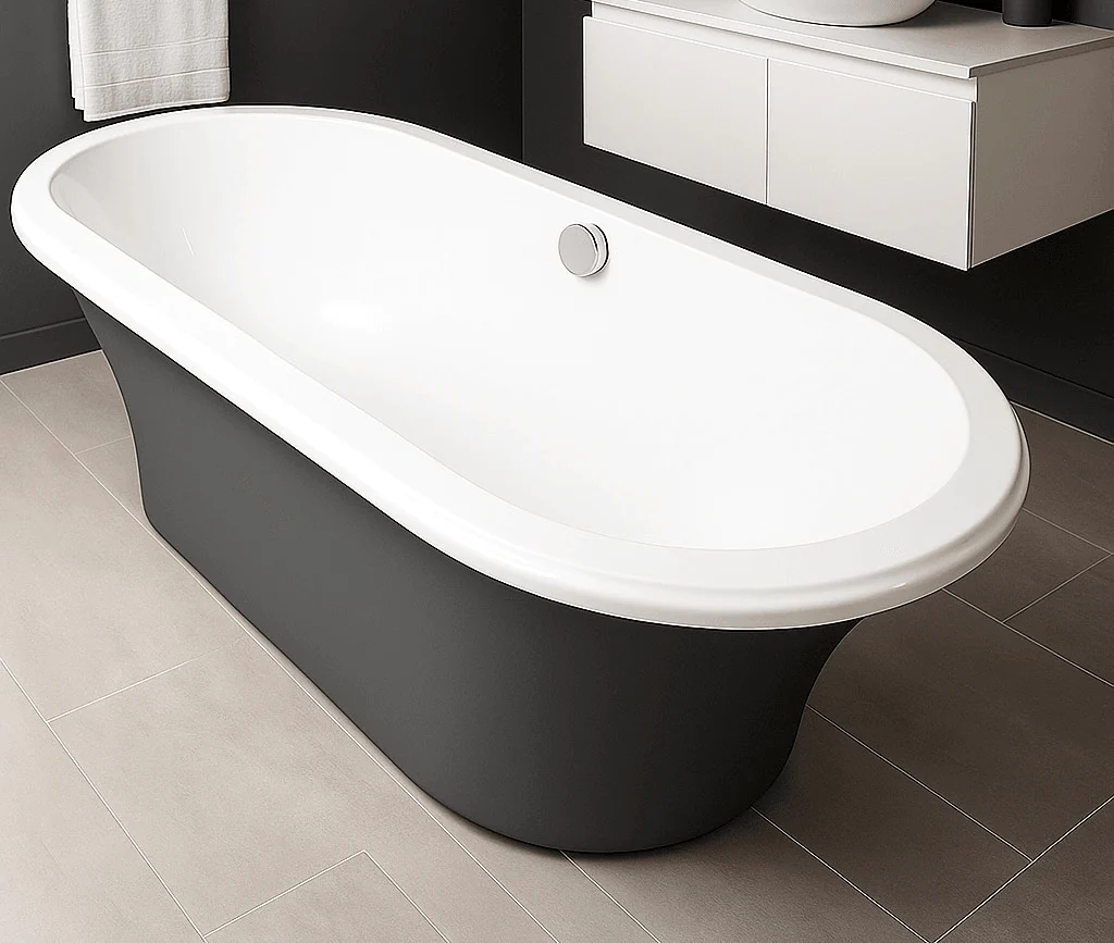 Baignoire Dolce bicolore 177 x 82 cm — Réf. DST024
