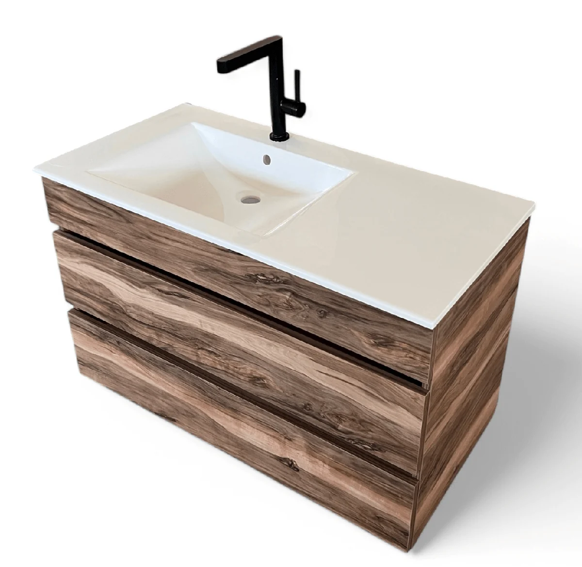 Plan-vasque Spazio 100 cm avec meuble (sans mitigeur de lavabo) — Réf. DST137