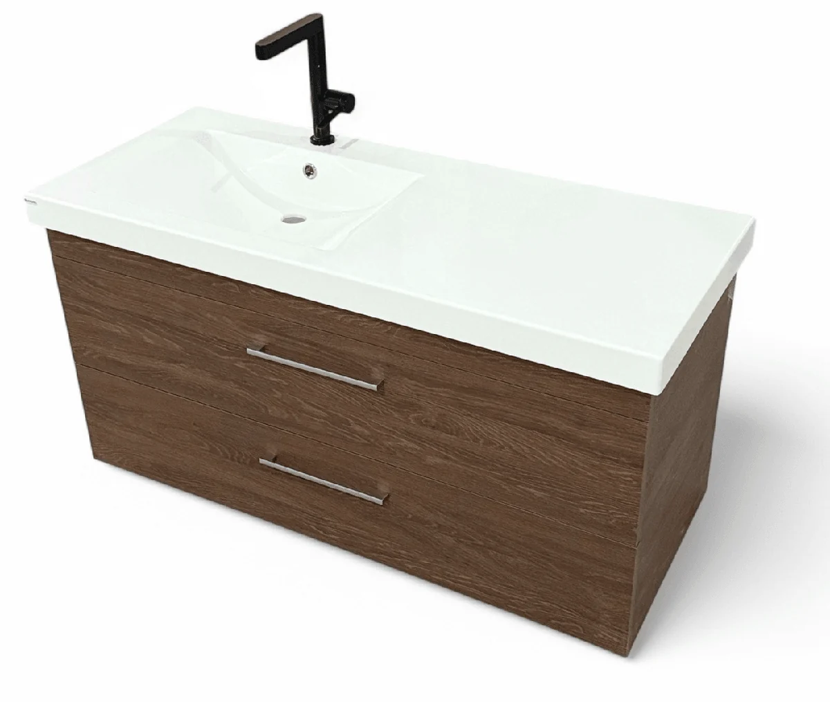 Plan-vasque Spazio 120 cm avec meuble (sans mitigeur de lavabo) — Réf. DST140