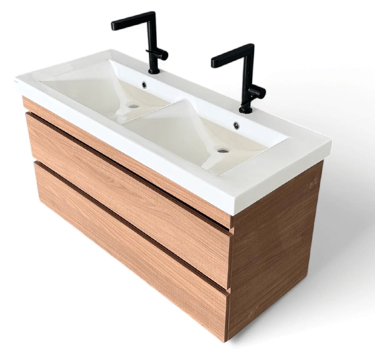 Plan-vasque Spazio 120 cm avec meuble (sans mitigeur de lavabo) — Réf. DST141