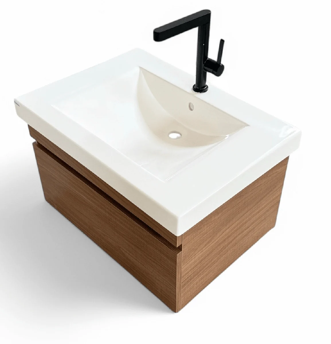 Plan-vasque Spazio 70 cm avec meuble (sans mitigeur de lavabo) — Réf. DST121