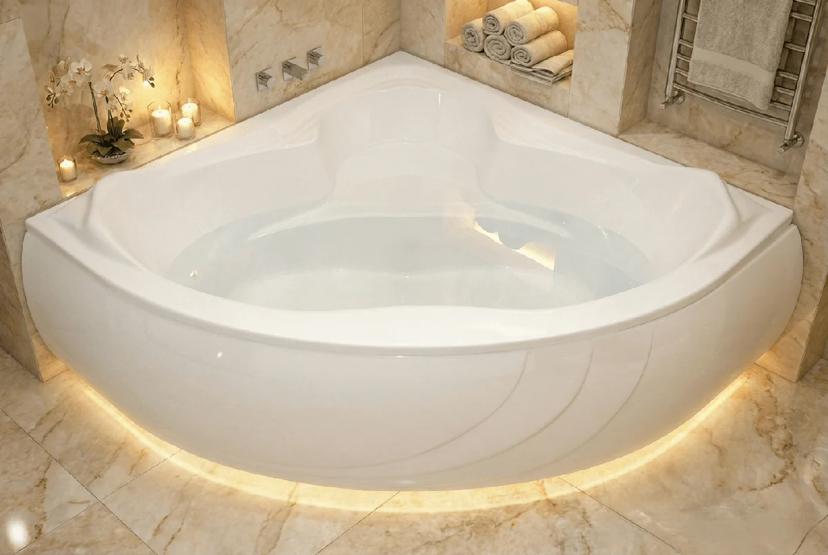 Baignoire Darling 135 x 135 cm avec tablier — Réf. DST018