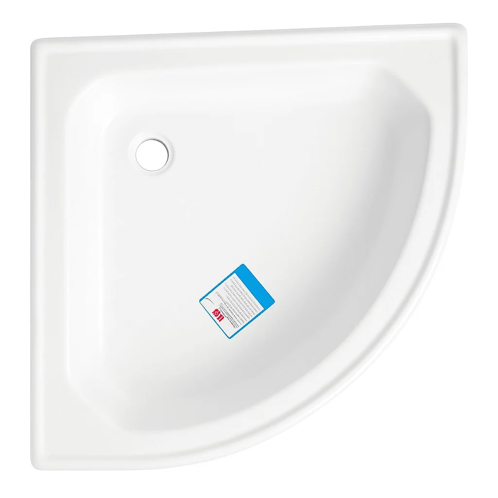 Receveur d'angle 80 x 80 cm sans vidage — Réf. DST053