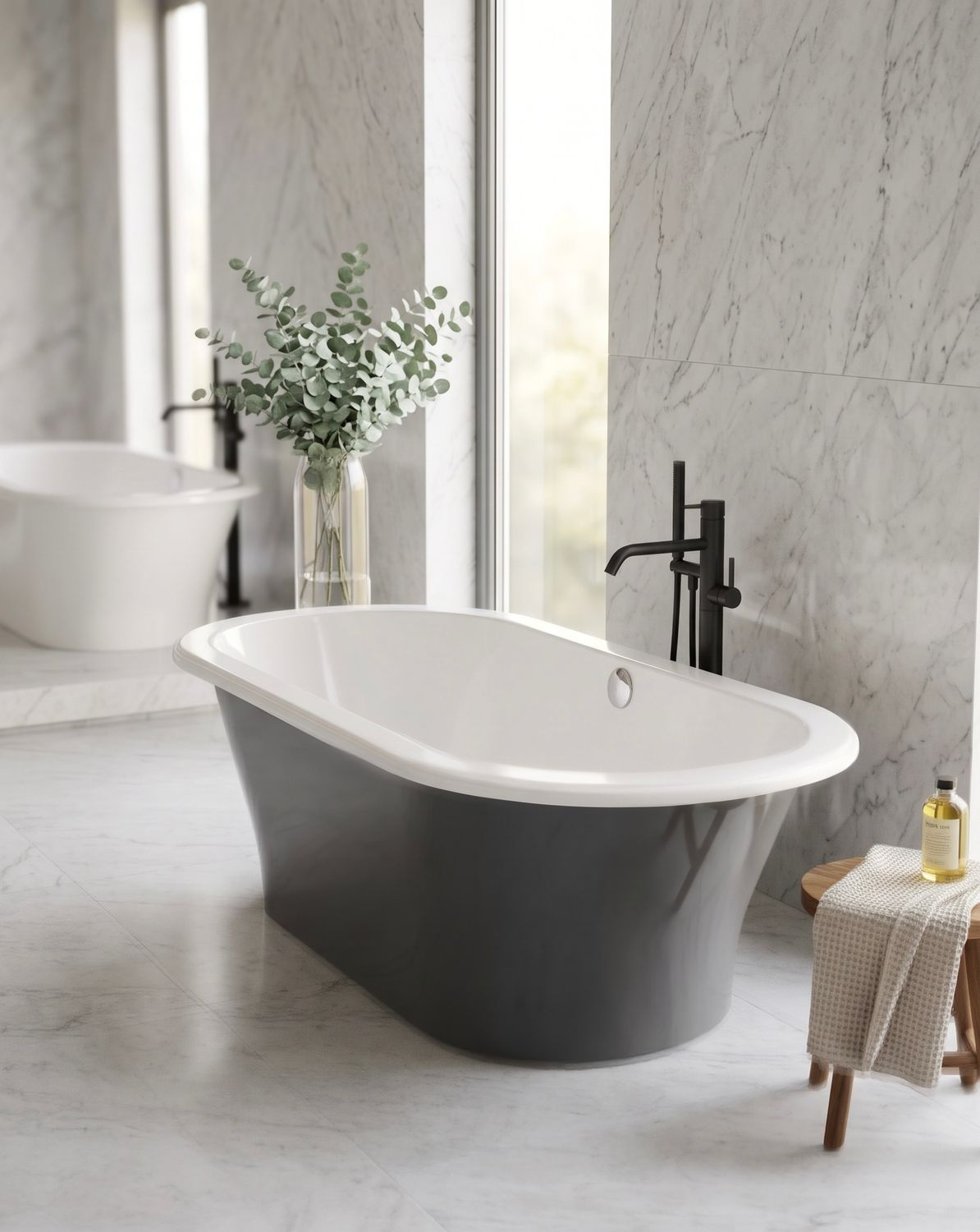 Baignoire Dolce bicolore 177 x 82 cm — Réf. DST024